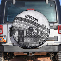 Samoa Mamanu Siapo Classic Black Spare Tire Cover Tatau Malie LT7 Black - Polynesian Pride