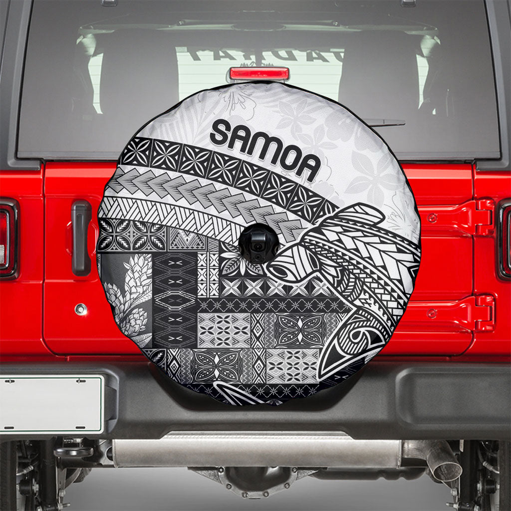 Samoa Mamanu Siapo Classic Black Spare Tire Cover Tatau Malie LT7 - Polynesian Pride