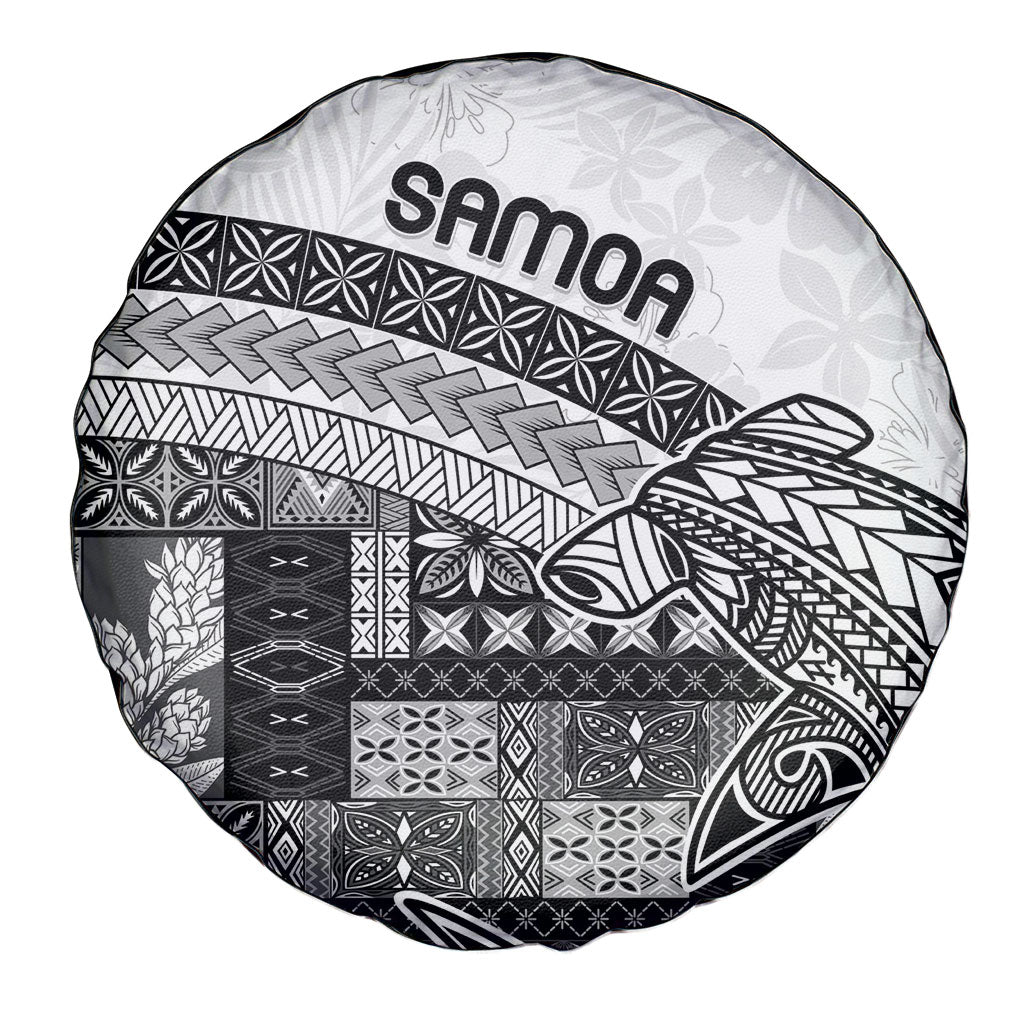 Samoa Mamanu Siapo Classic Black Spare Tire Cover Tatau Malie LT7 - Polynesian Pride