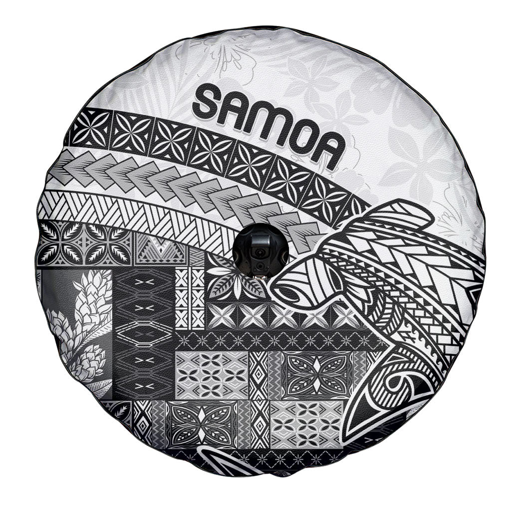Samoa Mamanu Siapo Classic Black Spare Tire Cover Tatau Malie LT7 - Polynesian Pride