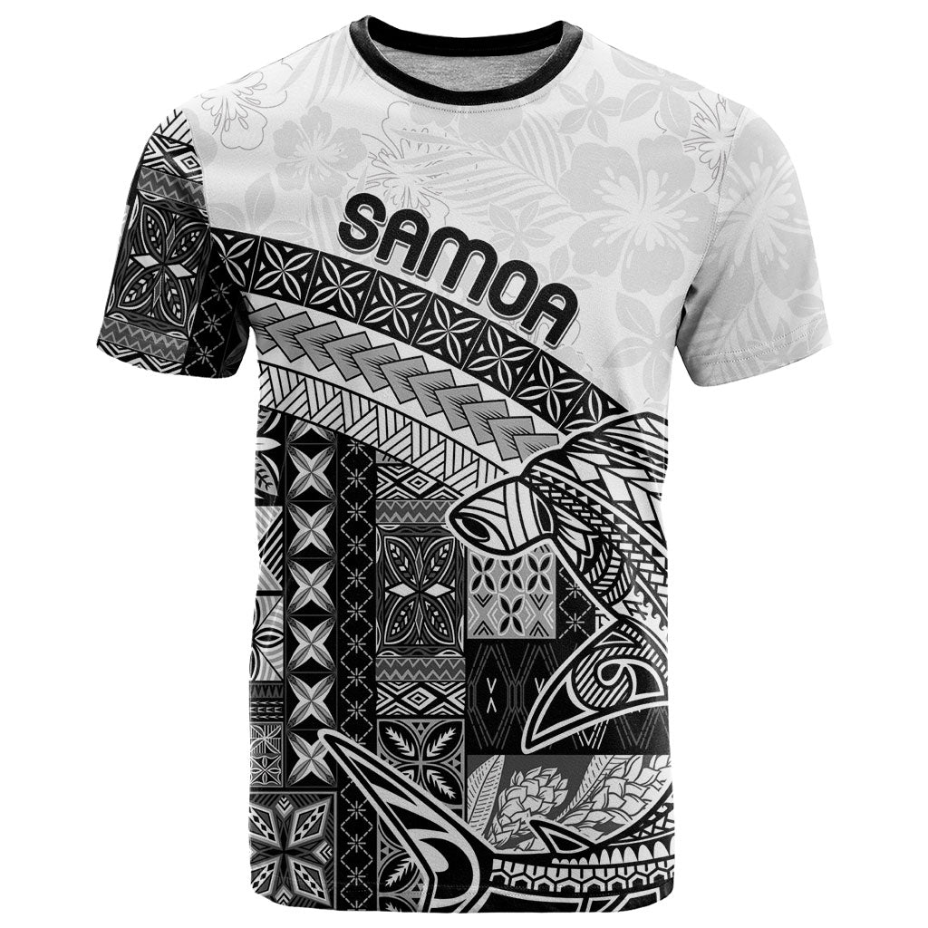Samoa Mamanu Siapo Classic Black T Shirt Tatau Malie LT7 Black - Polynesian Pride