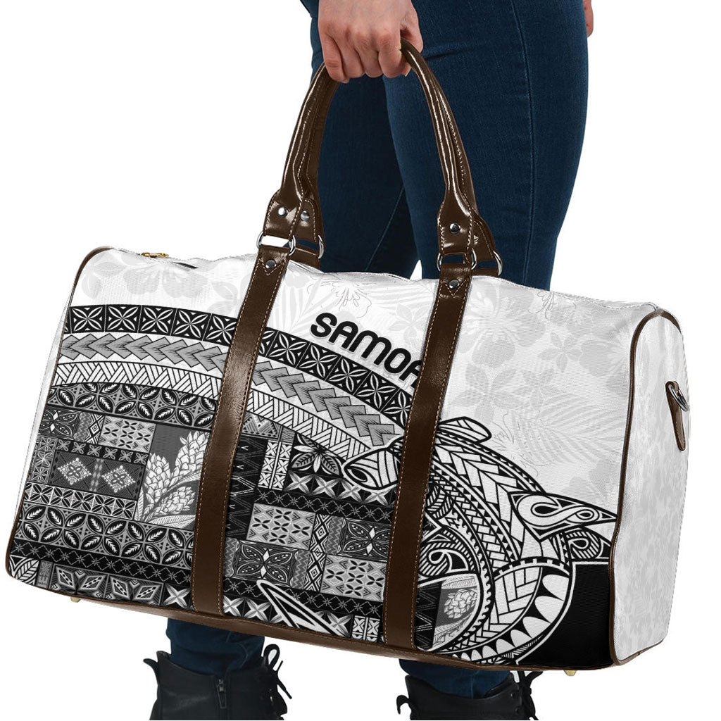 Samoa Mamanu Siapo Classic Black Travel Bag Tatau Malie LT7 - Polynesian Pride