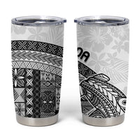 Samoa Mamanu Siapo Classic Black Tumbler Cup Tatau Malie LT7 Black - Polynesian Pride