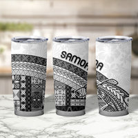Samoa Mamanu Siapo Classic Black Tumbler Cup Tatau Malie LT7 - Polynesian Pride