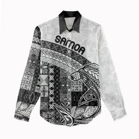 Samoa Mamanu Siapo Classic Black Women Casual Shirt Tatau Malie LT7 - Polynesian Pride