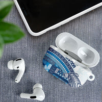 Samoa Mamanu Siapo Royal Blue AirPods Case Tatau Malie LT7 - Polynesian Pride