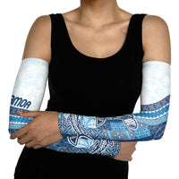 Samoa Mamanu Siapo Royal Blue Arm Sleeves Tatau Malie LT7 - Polynesian Pride