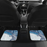 Samoa Mamanu Siapo Royal Blue Car Mats Tatau Malie LT7 Set 2pcs - Back Royal Blue - Polynesian Pride