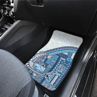 Samoa Mamanu Siapo Royal Blue Car Mats Tatau Malie LT7 - Polynesian Pride