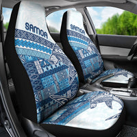 Samoa Mamanu Siapo Royal Blue Car Seat Cover Tatau Malie LT7 - Polynesian Pride