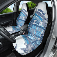Samoa Mamanu Siapo Royal Blue Car Seat Cover Tatau Malie LT7 - Polynesian Pride