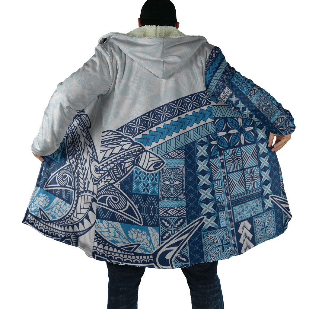 Samoa Mamanu Siapo Royal Blue Cloak Tatau Malie LT7 - Polynesian Pride