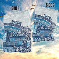 Samoa Mamanu Siapo Royal Blue Garden Flag Tatau Malie LT7 - Polynesian Pride