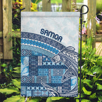 Samoa Mamanu Siapo Royal Blue Garden Flag Tatau Malie LT7 Garden Flag Royal Blue - Polynesian Pride