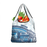 Samoa Mamanu Siapo Royal Blue Grocery Bag Tatau Malie LT7 1-pack One Size Royal Blue - Polynesian Pride