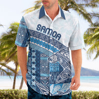 Samoa Mamanu Siapo Royal Blue Hawaiian Shirt Tatau Malie LT7 - Polynesian Pride