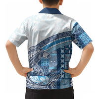 Samoa Mamanu Siapo Royal Blue Hawaiian Shirt Tatau Malie LT7 - Polynesian Pride