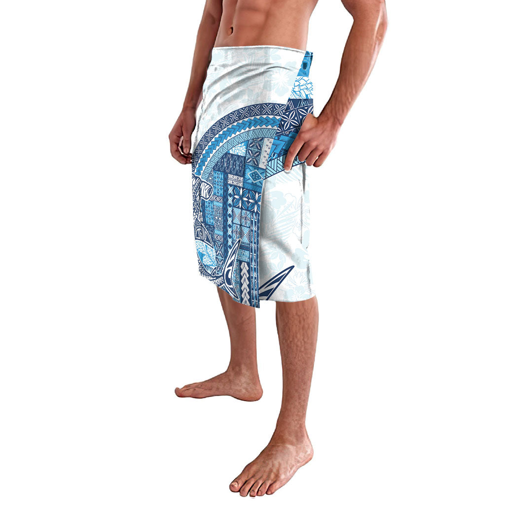 Samoa Mamanu Siapo Royal Blue Lavalava Tatau Malie LT7 - Polynesian Pride