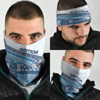 Samoa Mamanu Siapo Royal Blue Neck Gaiter Tatau Malie LT7 - Polynesian Pride