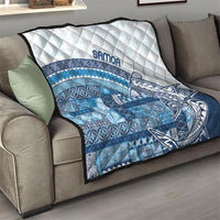 Samoa Mamanu Siapo Royal Blue Quilt Tatau Malie LT7 - Polynesian Pride