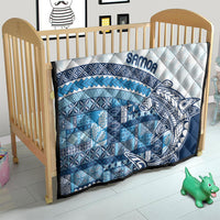 Samoa Mamanu Siapo Royal Blue Quilt Tatau Malie LT7 - Polynesian Pride