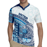 Samoa Mamanu Siapo Royal Blue Rugby Jersey Tatau Malie LT7 - Polynesian Pride