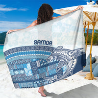 Samoa Mamanu Siapo Royal Blue Sarong Tatau Malie LT7 One Size 44 x 66 inches Royal Blue - Polynesian Pride