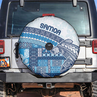 Samoa Mamanu Siapo Royal Blue Spare Tire Cover Tatau Malie LT7 Royal Blue - Polynesian Pride