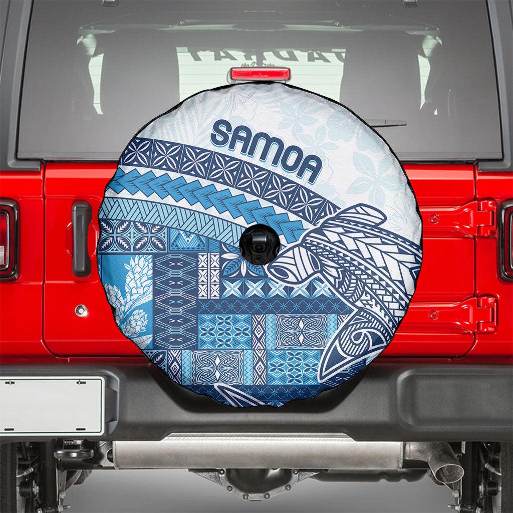 Samoa Mamanu Siapo Royal Blue Spare Tire Cover Tatau Malie LT7 - Polynesian Pride