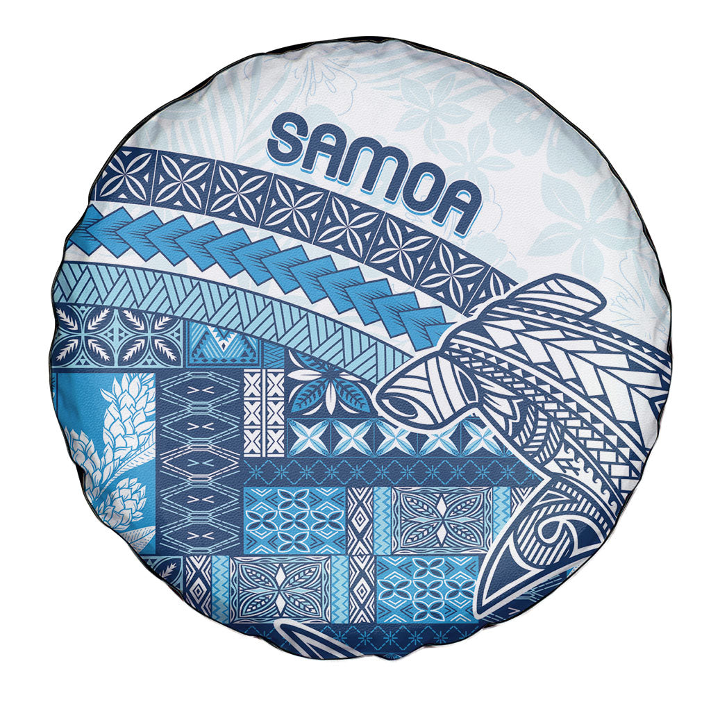 Samoa Mamanu Siapo Royal Blue Spare Tire Cover Tatau Malie LT7 - Polynesian Pride