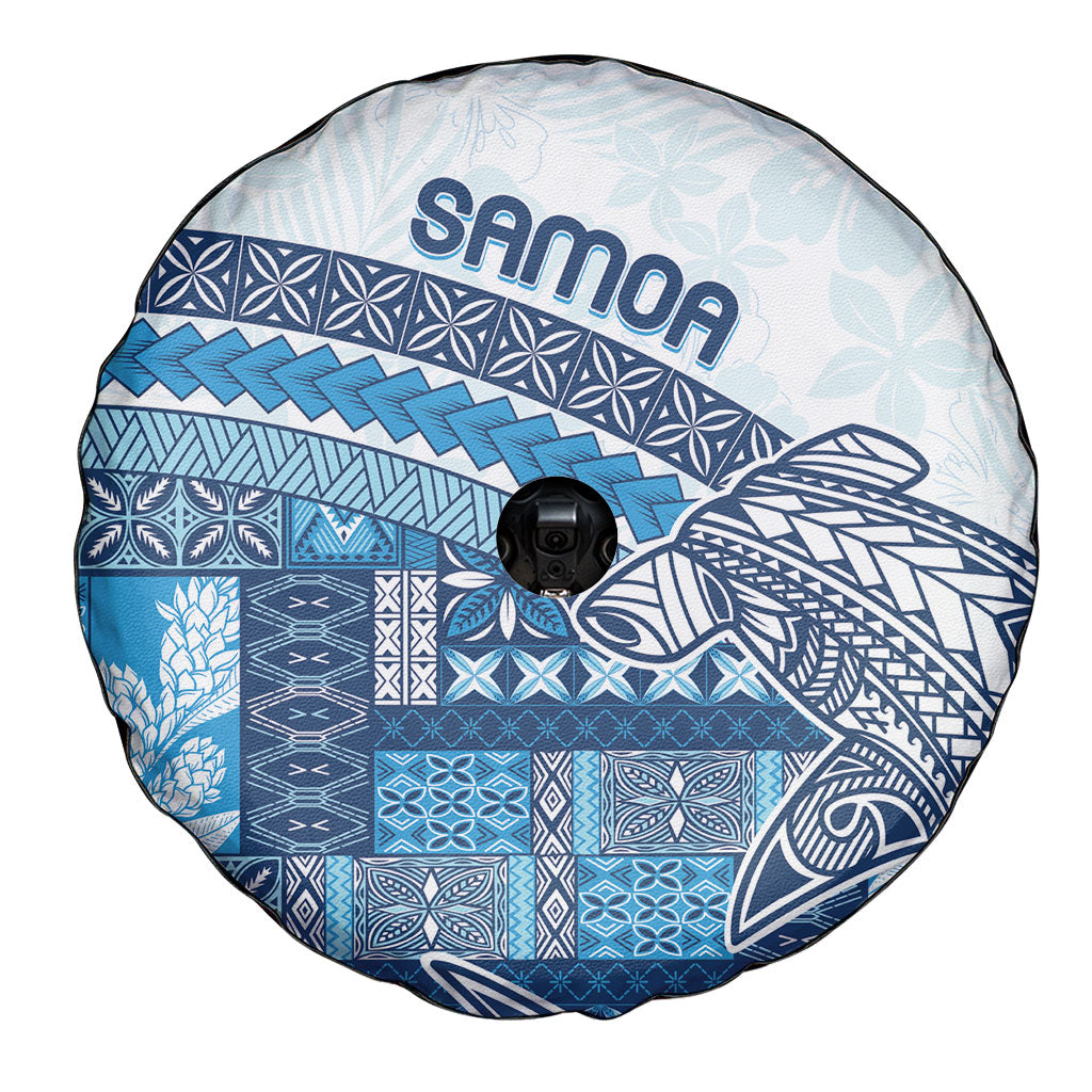 Samoa Mamanu Siapo Royal Blue Spare Tire Cover Tatau Malie LT7 - Polynesian Pride