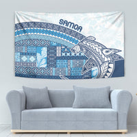 Samoa Mamanu Siapo Royal Blue Tapestry Tatau Malie LT7 - Polynesian Pride