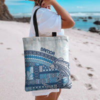 Samoa Mamanu Siapo Royal Blue Tote Bag Tatau Malie LT7 - Polynesian Pride