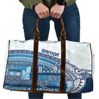 Samoa Mamanu Siapo Royal Blue Travel Bag Tatau Malie LT7 Royal Blue - Polynesian Pride