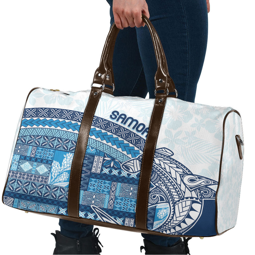 Samoa Mamanu Siapo Royal Blue Travel Bag Tatau Malie LT7 - Polynesian Pride