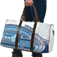 Samoa Mamanu Siapo Royal Blue Travel Bag Tatau Malie LT7 - Polynesian Pride