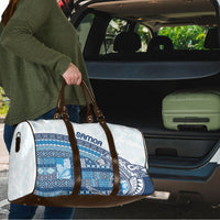 Samoa Mamanu Siapo Royal Blue Travel Bag Tatau Malie LT7 - Polynesian Pride