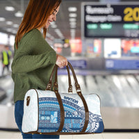 Samoa Mamanu Siapo Royal Blue Travel Bag Tatau Malie LT7 - Polynesian Pride