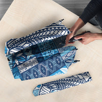 Samoa Mamanu Siapo Royal Blue Umbrella Tatau Malie LT7 - Polynesian Pride