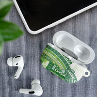 Samoa Mamanu Siapo Forest Green AirPods Case Tatau Malie LT7 - Polynesian Pride