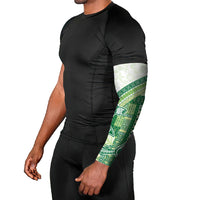 Samoa Mamanu Siapo Forest Green Arm Sleeves Tatau Malie LT7 - Polynesian Pride