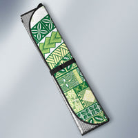 Samoa Mamanu Siapo Forest Green Auto Sun Shade Tatau Malie LT7 - Polynesian Pride