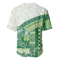 Samoa Mamanu Siapo Forest Green Baseball Jersey Tatau Malie LT7 - Polynesian Pride