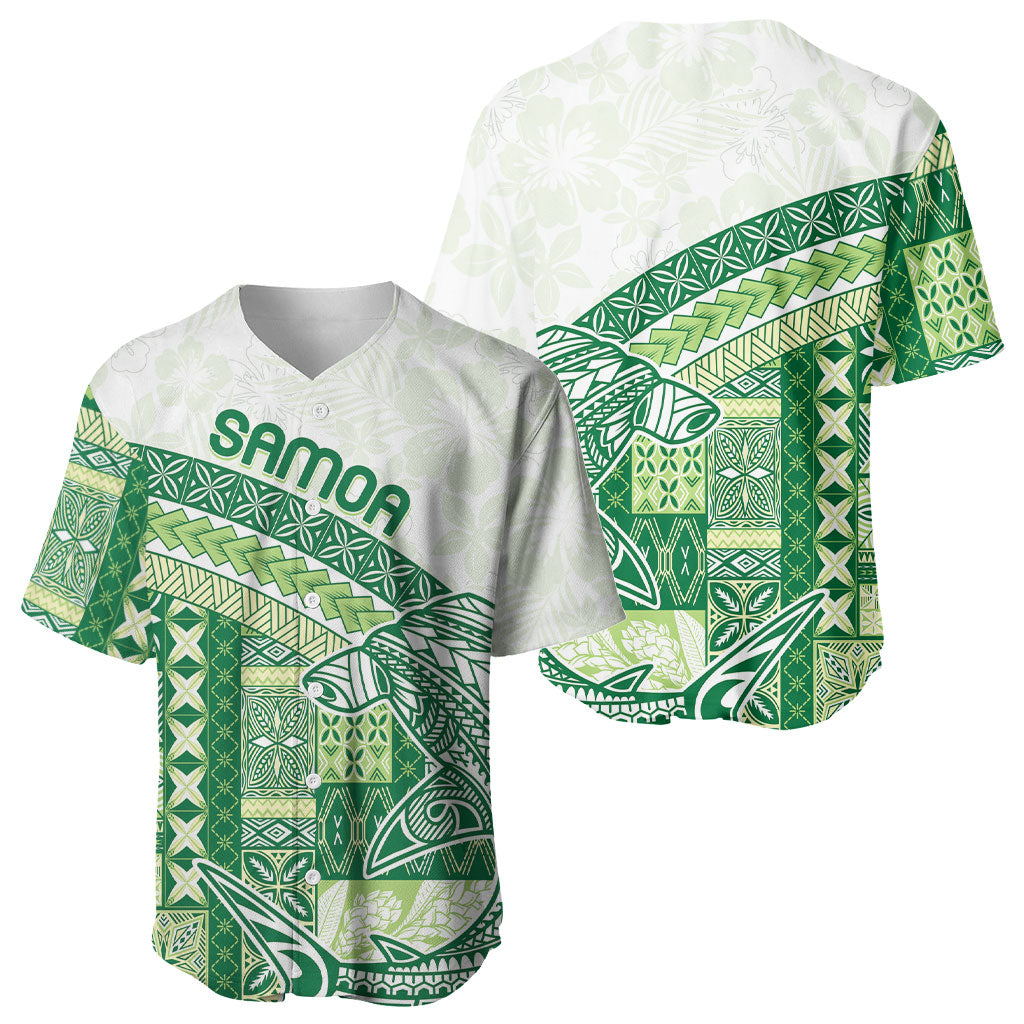 Samoa Mamanu Siapo Forest Green Baseball Jersey Tatau Malie LT7 - Polynesian Pride
