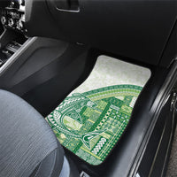 Samoa Mamanu Siapo Forest Green Car Mats Tatau Malie LT7 - Polynesian Pride
