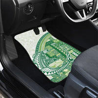 Samoa Mamanu Siapo Forest Green Car Mats Tatau Malie LT7 - Polynesian Pride