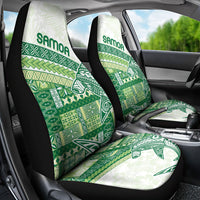 Samoa Mamanu Siapo Forest Green Car Seat Cover Tatau Malie LT7 - Polynesian Pride