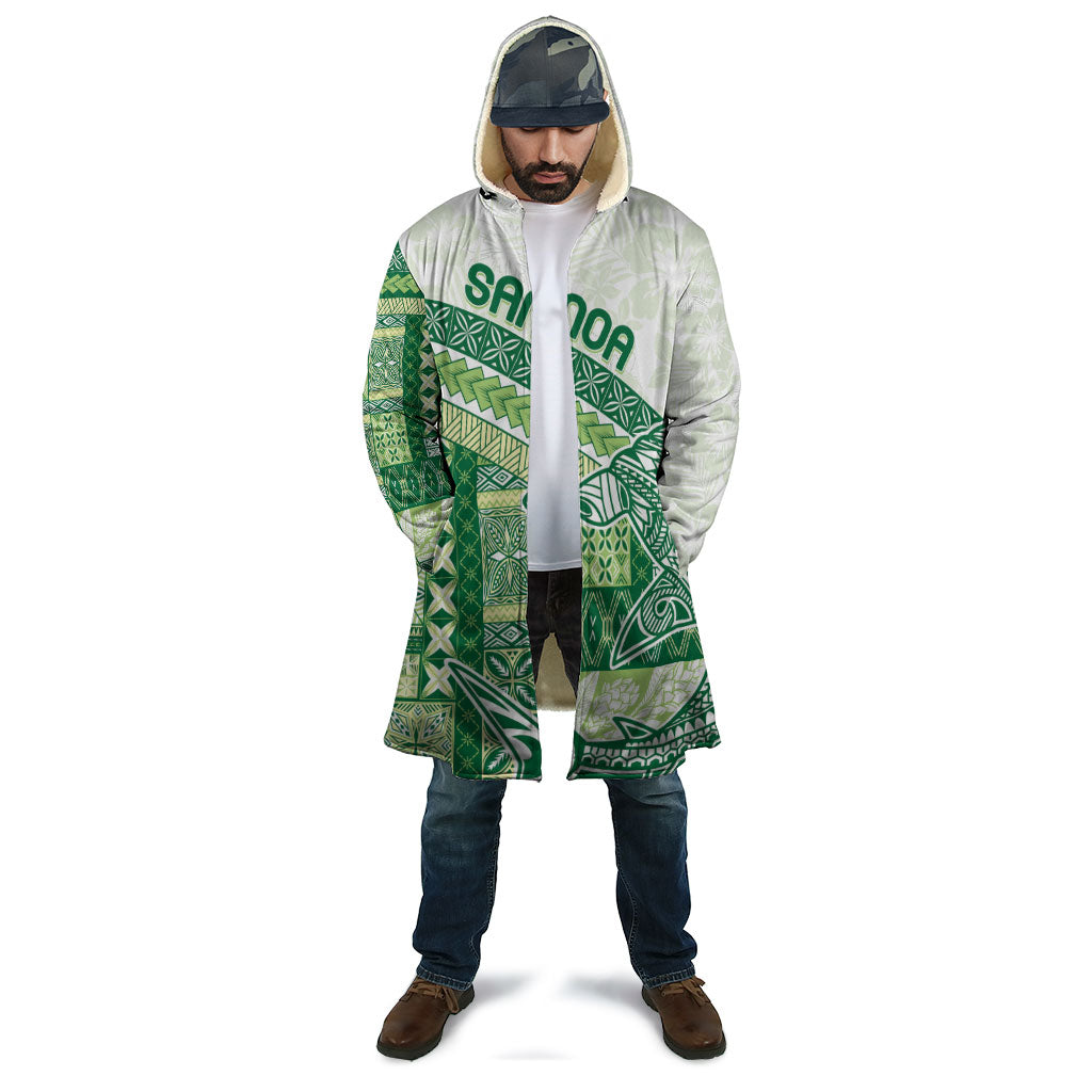 Samoa Mamanu Siapo Forest Green Cloak Tatau Malie LT7 - Polynesian Pride
