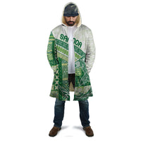 Samoa Mamanu Siapo Forest Green Cloak Tatau Malie LT7 - Polynesian Pride