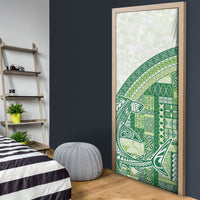 Samoa Mamanu Siapo Forest Green Door Cover Tatau Malie LT7 - Polynesian Pride